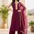 Women Ethnic Motifs Embroidered Regular Kurta with Palazzos & With Dupatta