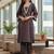 Women Embroidered Regular Thread Work Kurta with Trousers