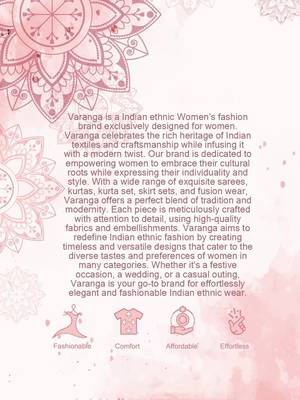 Floral Embroidered Thread Work Mandarin Collar Straight Kurta With Trousers 7
