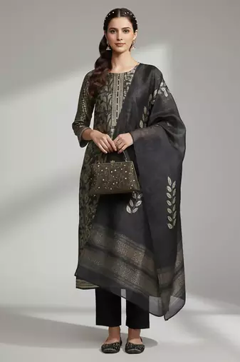 Women Ethnic Motifs Regular Kurta with Trousers & With Dupatta