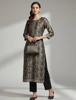 Women Ethnic Motifs Regular Kurta with Trousers & With Dupatta 7