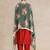 Women Embroidered Regular Kurta with Trousers & With Dupatta