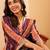 Ethnic Motifs Printed Gotta Patti Chanderi Silk Kurta With Trousers & Dupatta