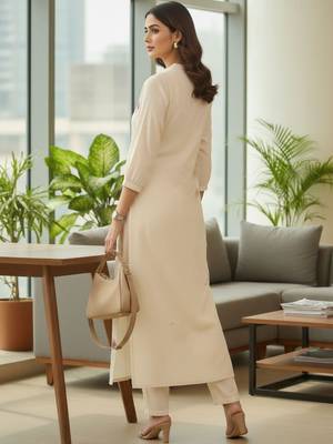 Women Ethnic Motifs Printed Regular Kurta with Trousers 2