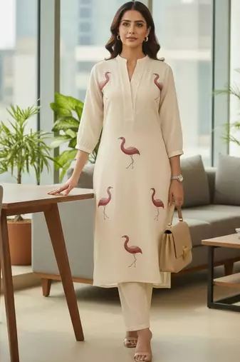 Women Ethnic Motifs Printed Regular Kurta with Trousers