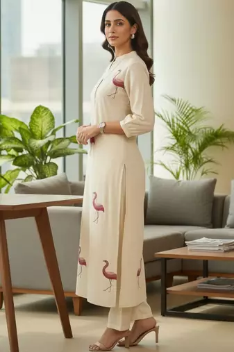 Women Ethnic Motifs Printed Regular Kurta with Trousers