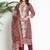 Women Paisley Printed Regular Beads and Stones Pure Cotton Kurta with Trousers & With Dupatta