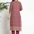 Women Paisley Printed Regular Beads and Stones Pure Cotton Kurta with Trousers & With Dupatta
