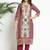 Women Paisley Printed Regular Beads and Stones Pure Cotton Kurta with Trousers & With Dupatta