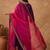 Floral Embroidered Thread Work Notch Neck Straight Kurta With Trousers & Dupatta