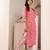 Bandhani Printed Mandarin Collar Straight Kurta With Trouser