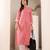 Bandhani Printed Mandarin Collar Straight Kurta With Trouser
