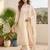 Women Ethnic Motifs Yoke Design Regular Thread Work Kurta with Trousers & With Dupatta