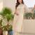 Women Ethnic Motifs Yoke Design Regular Thread Work Kurta with Trousers & With Dupatta