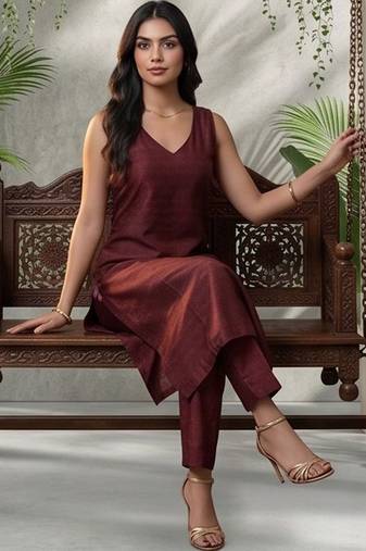 Women Ethnic Motifs Regular Kurta with Trousers