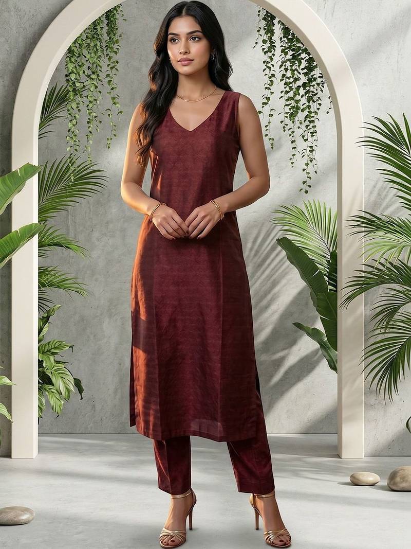 Women Ethnic Motifs Regular Kurta with Trousers