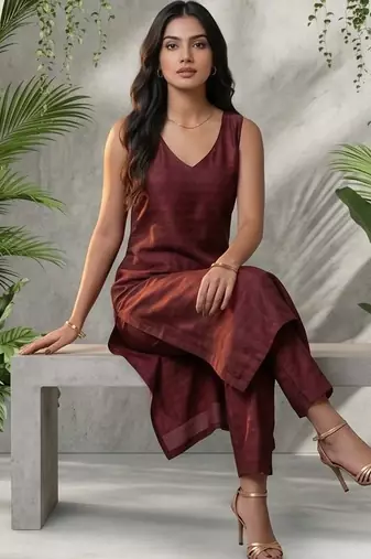 Women Ethnic Motifs Regular Kurta with Trousers