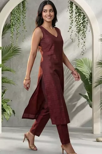 Women Ethnic Motifs Regular Kurta with Trousers