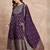 Ethnic Motifs Printed Zari Anarkali Kurta With Trousers And Dupatta