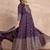 Ethnic Motifs Printed Zari Anarkali Kurta With Trousers And Dupatta
