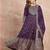 Ethnic Motifs Printed Zari Anarkali Kurta With Trousers And Dupatta
