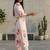 Women Floral Printed Regular Chanderi Silk Kurta with Trousers