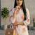 Women Floral Printed Regular Chanderi Silk Kurta with Trousers