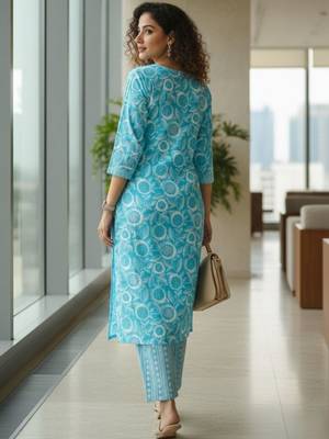 Women Ethnic Motifs Printed Regular Kurta with Trousers & With Dupatta 2