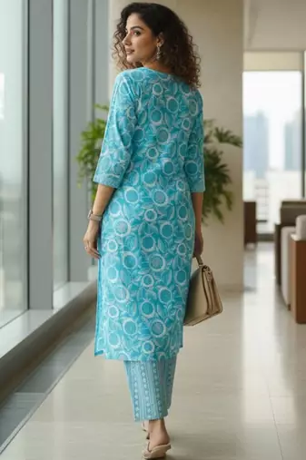 Women Ethnic Motifs Printed Regular Kurta with Trousers & With Dupatta