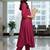 Women Pleated Kurta with Trousers