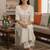 Women Regular Thread Work Kurta with Trousers