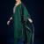 Floral Yoke Design Beads And Stones Kurta With Trousers & Dupatta