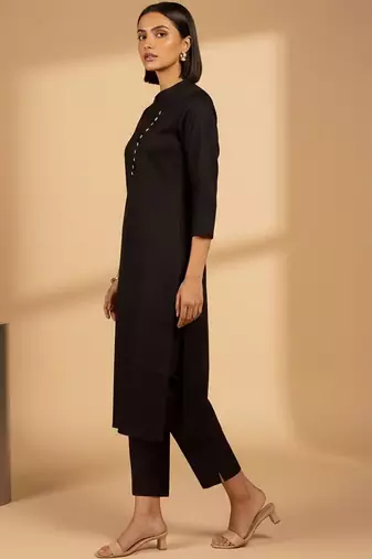 Women Angrakha Kurta with Trousers