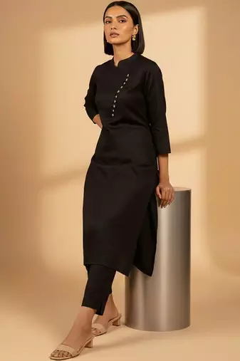 Women Angrakha Kurta with Trousers