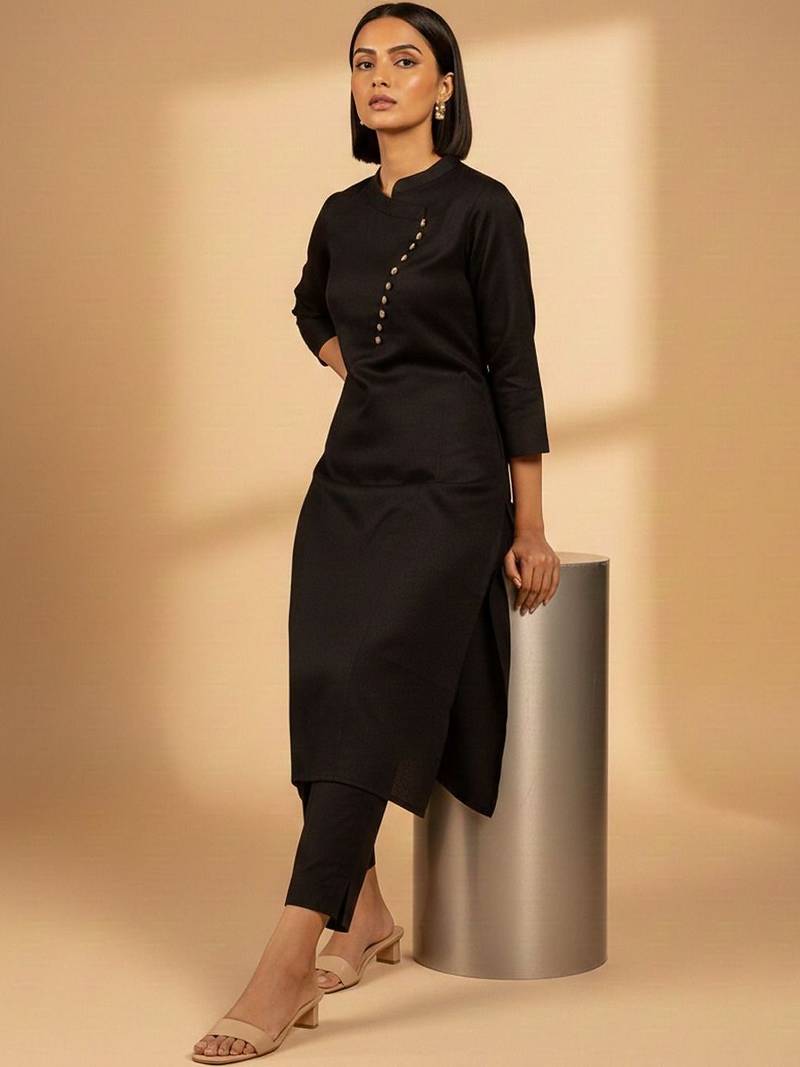 Women Angrakha Kurta with Trousers