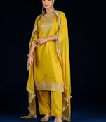 Women Ethnic Motifs Embroidered Kurta with Trousers & Dupatta