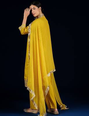 Women Ethnic Motifs Embroidered Kurta with Trousers & Dupatta 6