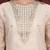 Cream-Coloured Floral Embroidered Sequined Kurta With Palazzos & Dupatta