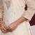 Cream-Coloured Floral Embroidered Sequined Kurta With Palazzos & Dupatta