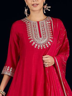 Women Yoke Design Regular Kurta with Trousers & Dupatta 2