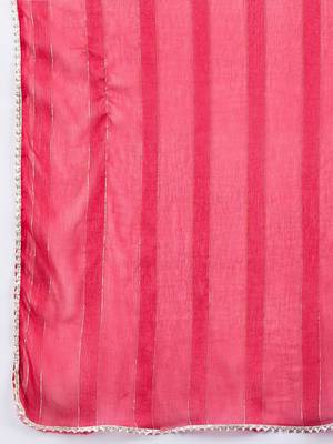Women Yoke Design Regular Kurta with Trousers & Dupatta 4