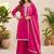 Women Ethnic Motifs Embroidered Regular Thread Work Kurta with Sharara & With Dupatta