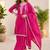 Women Ethnic Motifs Embroidered Regular Thread Work Kurta with Sharara & With Dupatta