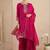 Women Ethnic Motifs Embroidered Regular Thread Work Kurta with Palazzos & With Dupatta