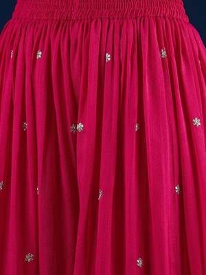 Women Ethnic Motifs Embroidered Regular Thread Work Kurta with Palazzos & With Dupatta 5