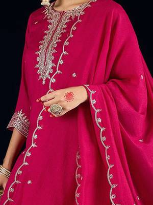Women Ethnic Motifs Embroidered Kurta with Sharara & Dupatta 2