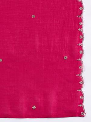 Women Ethnic Motifs Embroidered Kurta with Sharara & Dupatta 4