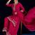 Women Ethnic Motifs Embroidered Kurta with Sharara & Dupatta