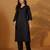 V-Neck Straight Kurta With Trousers And Dupatta