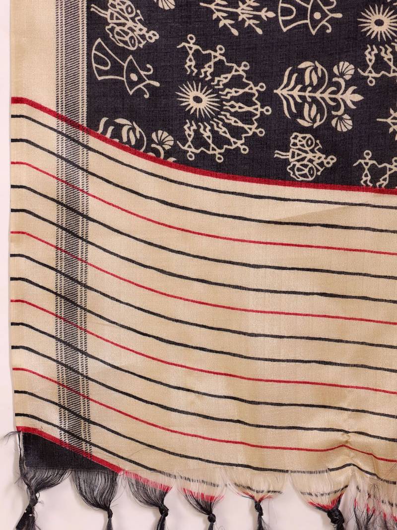 V-Neck Straight Kurta With Trousers And Dupatta